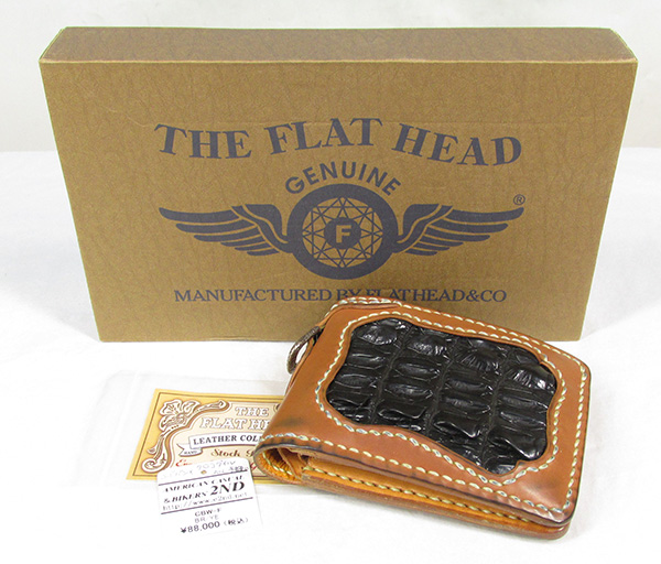 THE FLAT HEAD クロコダイル　ウォレット