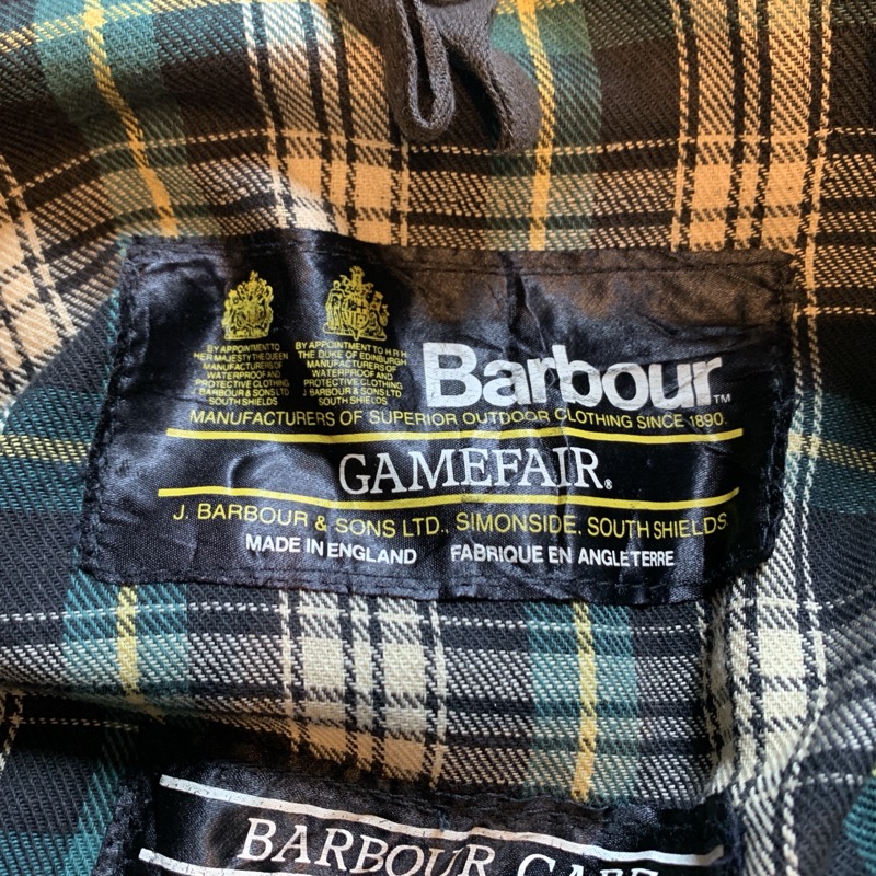 80's Barbour（バブアー）のオイルドジャケット、GAMEFAIR （ゲーム ...