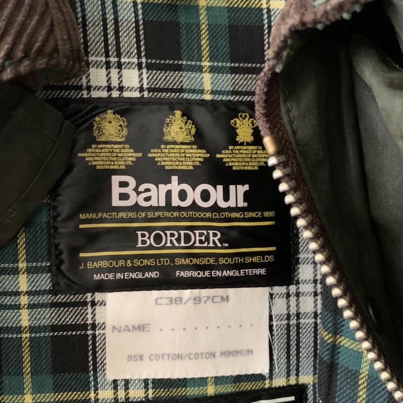 BARBOUR（バブアー）のボーダー 3ワラント イングランド製